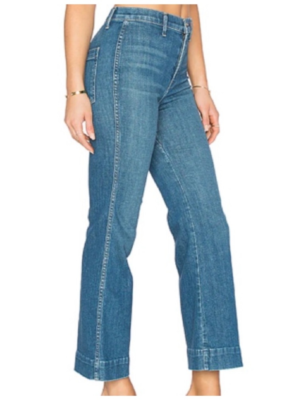 The Great Sea Crop Jeans Flare Clearwater Wash size 28 - Picture 3 of 10